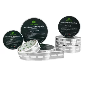 Diffusjonstape i aluminium (25mm - 60mm)