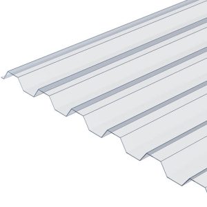 Polykarbonat Takplater - Trapesplater GR 76/16 - Klar (1064mm bredde)