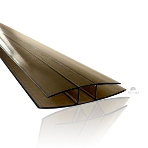 H Profil Plast - Bronse (4-16mm)