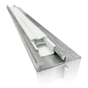 Aluminium Klemmeprofil for Plastfilm – Enkel