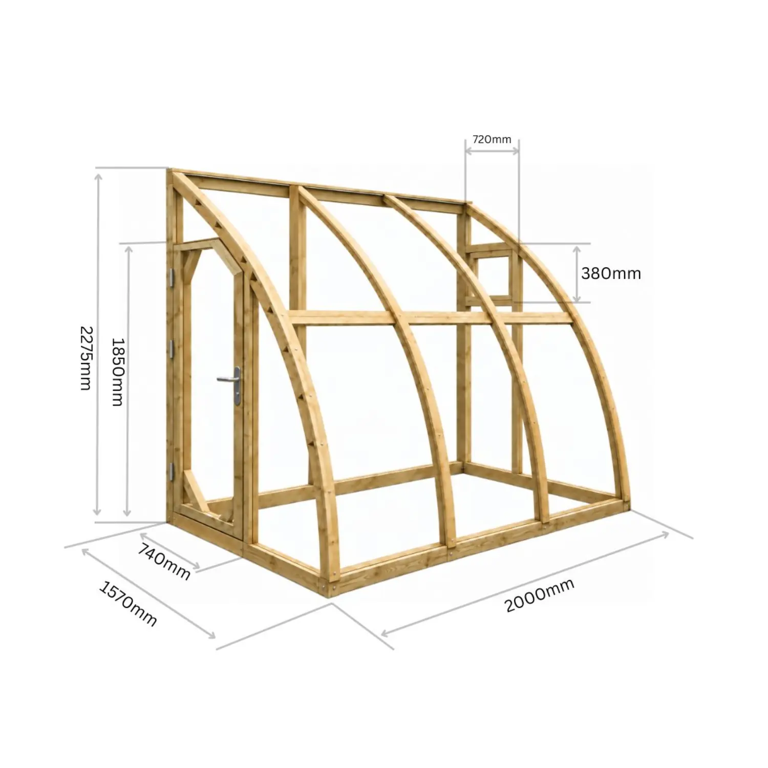 Drivhus Vegg 150 (3,3m²) - Bilde 5
