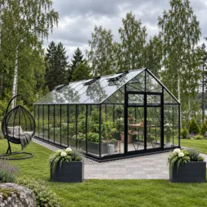 Glass drivhus Premium House Lux
