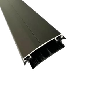 Aluminium klemmeprofil - eloksert, med gummipakninger, brun