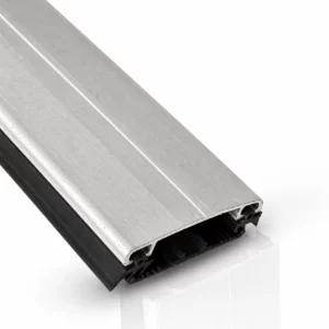 Aluminium klemmeprofil - med gummipakninger, sølv