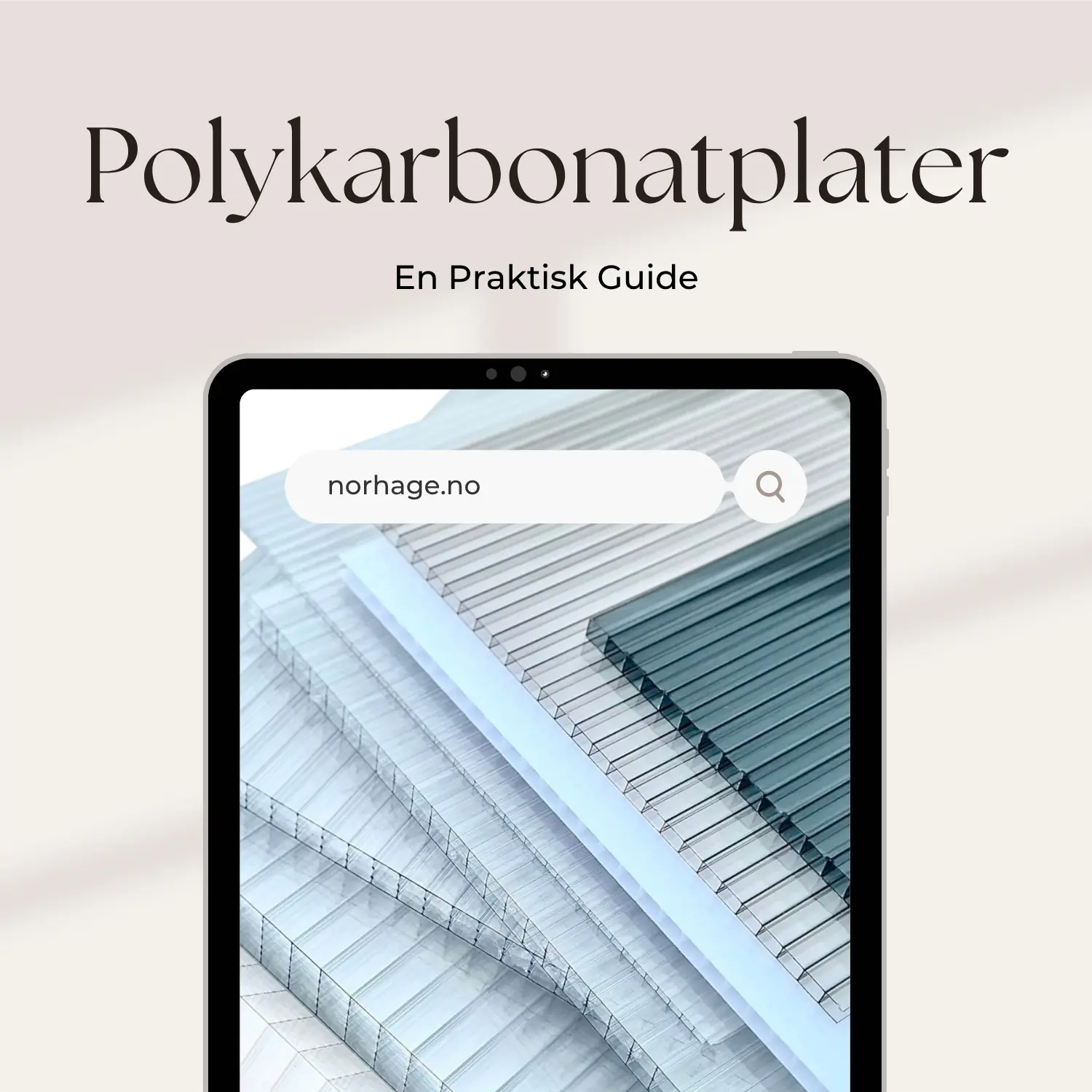 Plater av flerveggs-polykarbonat med skjermimitasjon