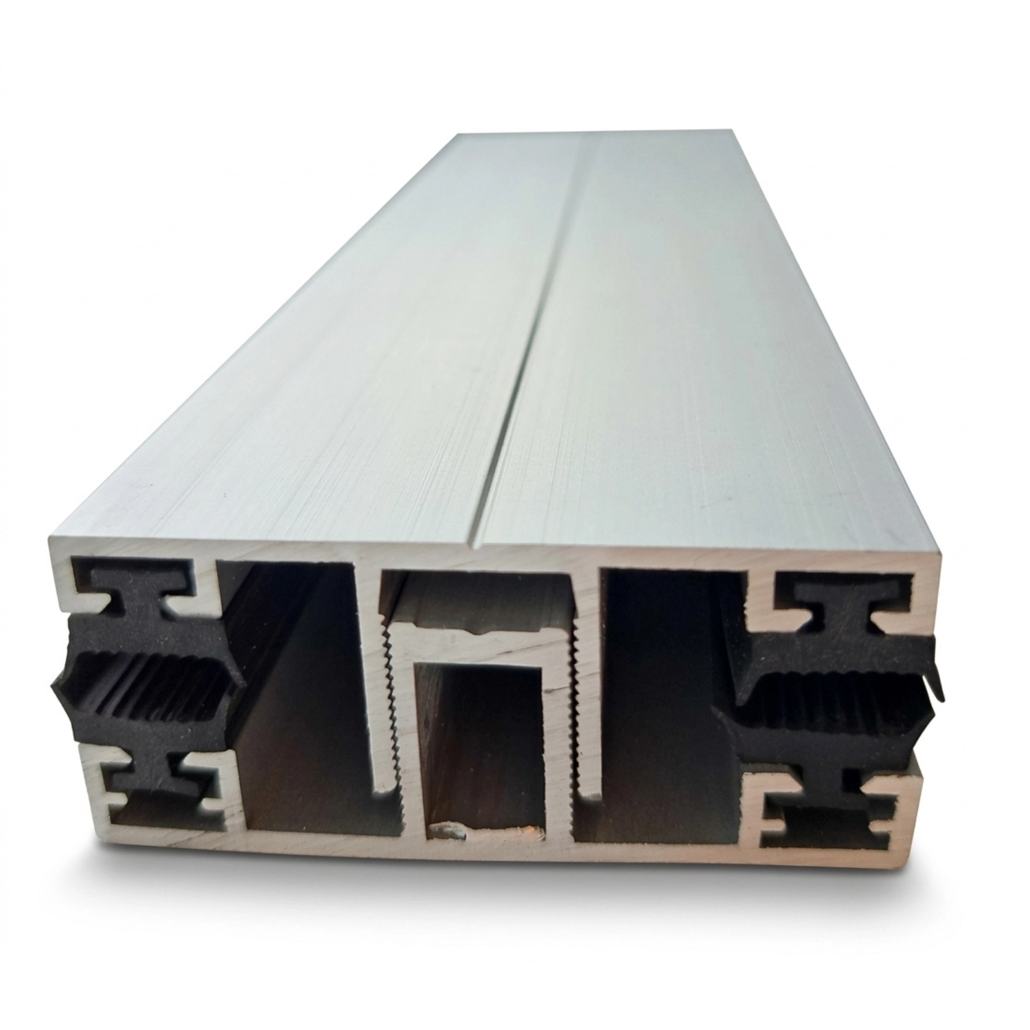 Aluminiumsprofilsett – eloksert, med gummipakninger, for polykarbonat- og glasstak